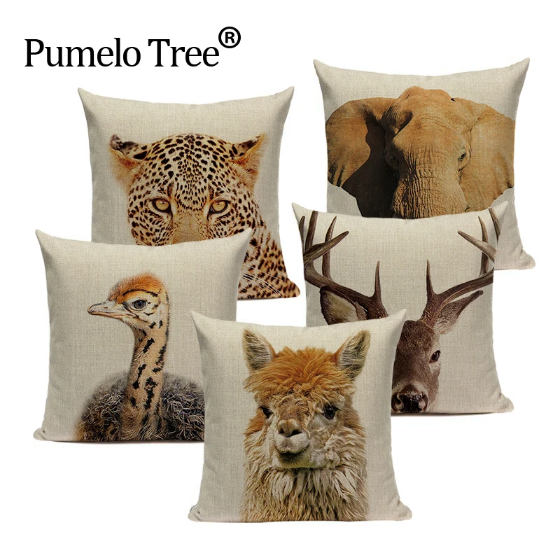 High Quality Animal Series Cushion Cover Home Decor Cushions Custom Throw Pillows Tiger Elephant Monkey Pillow Cover For Car
High Quality Animal Series Cushion Cover Home Decor Cushions Custom Throw Pillows Tiger Elephant Monkey Pillow Cover For Car