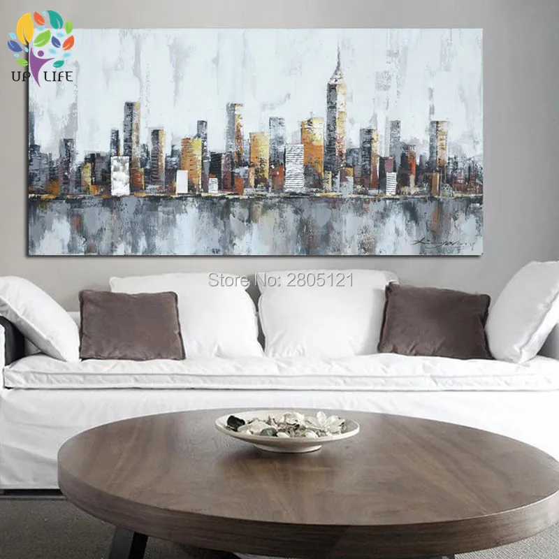 handpainted Modern abstract city Canvas Painting gray Canvas Art new york Landscape Picture Cuadros Decoracion For Living Room
handpainted Modern abstract city Canvas Painting gray Canvas Art new york Landscape Picture Cuadros Decoracion For Living Room