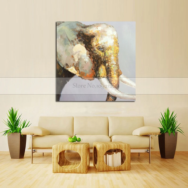 Decorative Art Handmade Animal Oil Painting On Canvas Living Room Home Decor Wall Paintings Abstract Elephant Animal Pictures
Decorative Art Handmade Animal Oil Painting On Canvas Living Room Home Decor Wall Paintings Abstract Elephant Animal Pictures