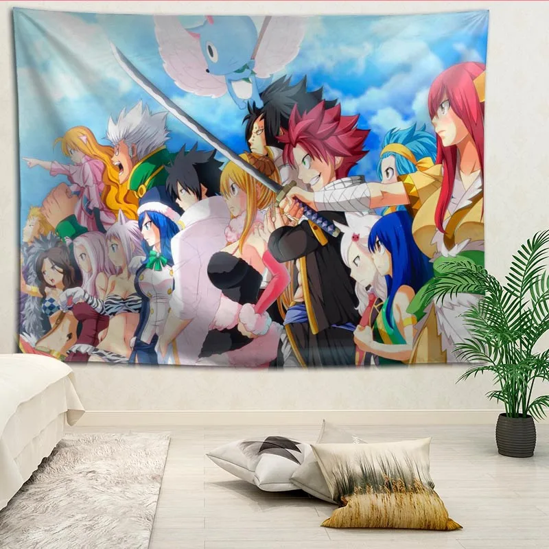 New arrival custom Fairy Tail printing tapestry More Size home living room bedroom decorative wall blanket
New arrival custom Fairy Tail printing tapestry More Size home living room bedroom decorative wall blanket
