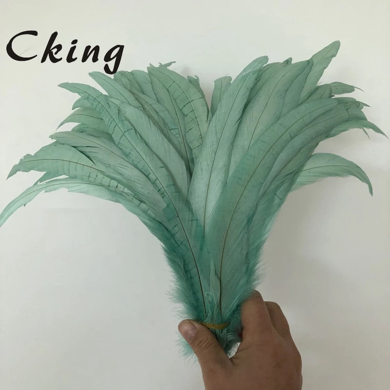 Wholesale mint Green 100Pcs/Lot 8-10" Natural Rooster tail Feathers Colorful Cheap Feathers For Crafts Decoration DIY cock Plume
Wholesale mint Green 100Pcs/Lot 8-10" Natural Rooster tail Feathers Colorful Cheap Feathers For Crafts Decoration DIY cock Plume