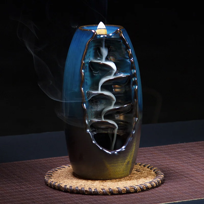 Mountain River Handicraft Incense Holder Ceramic Backflow Waterfall Smoke Incense Burner Censer Holder Mother's Gift Home Decor
Mountain River Handicraft Incense Holder Ceramic Backflow Waterfall Smoke Incense Burner Censer Holder Mother's Gift Home Decor