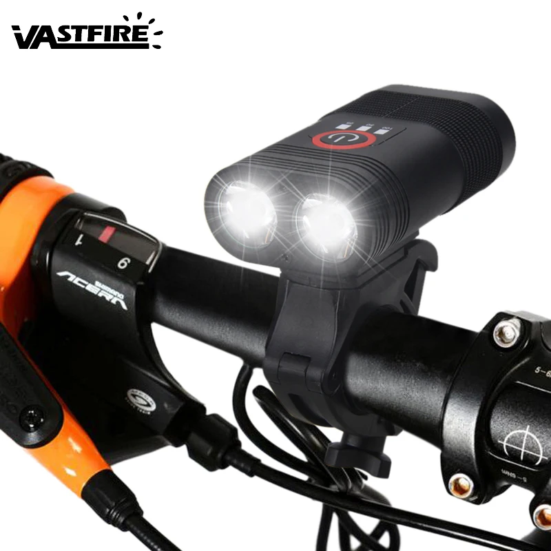 2000lm 2x XM-L T6 LED Cycling Light USB Front Bike Headlight Safety Night Riding Lamp with Built-in Battery
2000lm 2x XM-L T6 LED Cycling Light USB Front Bike Headlight Safety Night Riding Lamp with Built-in Battery
