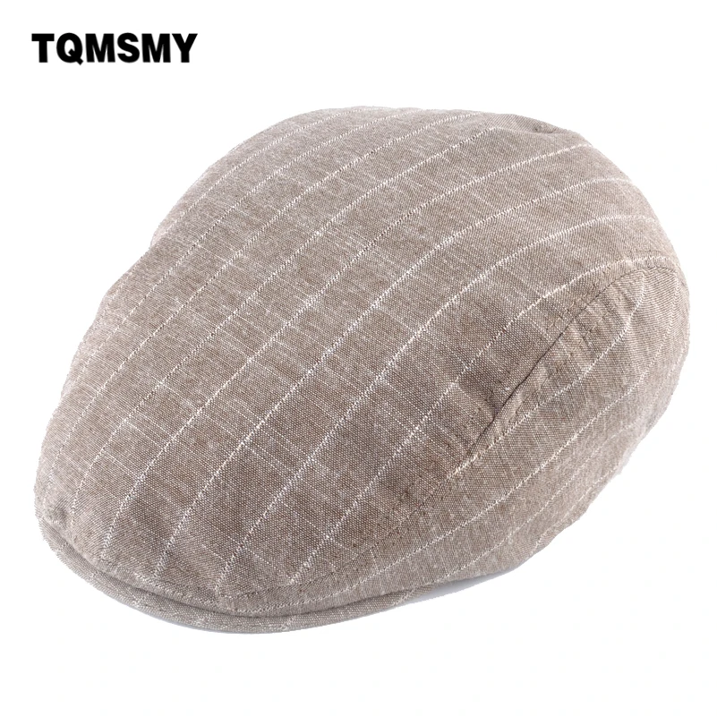 TQMSMY для мужчин и женщин лета в полоску Duckbill кепка Newsboy берет Ivy Кепка гольфа