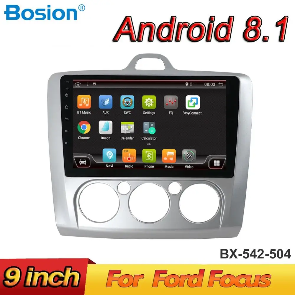 Bosion Android 8 1 автомобиль радио мультимедиа плеер для Ford Focus Mk2 Mk3 2004 2005 2006 2007 2008 2009 2010