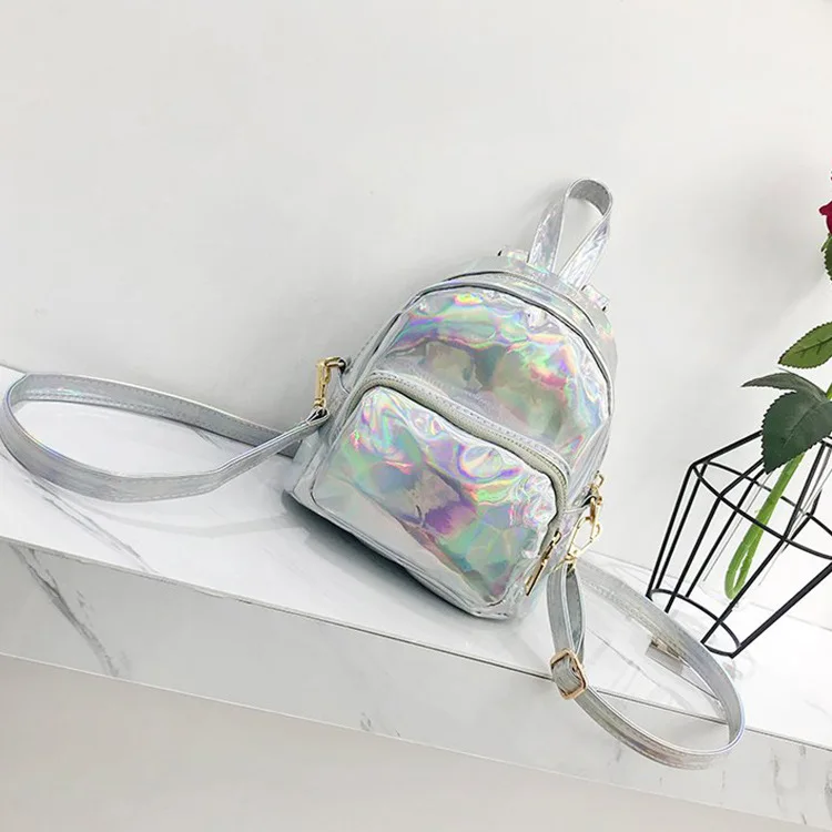 New Silver Laser Small Backpack women Travel pu leather Solid Color Mini rucksack school bags for teenage girls cute back pack
New Silver Laser Small Backpack women Travel pu leather Solid Color Mini rucksack school bags for teenage girls cute back pack