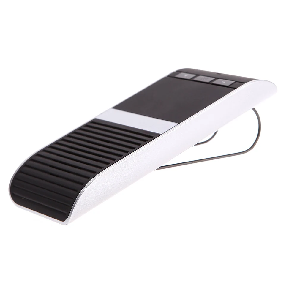 Wireless Car Bluetooth 4.0 Handsfree Kit Speakerphone Solar Powered 10m Distance Hands Free Support 2 Phones Speaker | Электроника