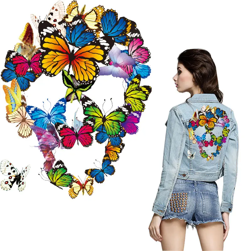 butterfly skull patches for clothing women girls stickers iron on transfer for T-shirt jeans backpacks diy patch parches ropa
butterfly skull patches for clothing women girls stickers iron on transfer for T-shirt jeans backpacks diy patch parches ropa