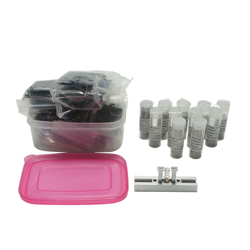 Upgrade 810pcs set direct heat D-H BGA Stencil Kit with heating Reballing station and full 11/Pcs solder balls
Upgrade 810pcs set direct heat D-H BGA Stencil Kit with heating Reballing station and full 11/Pcs solder balls