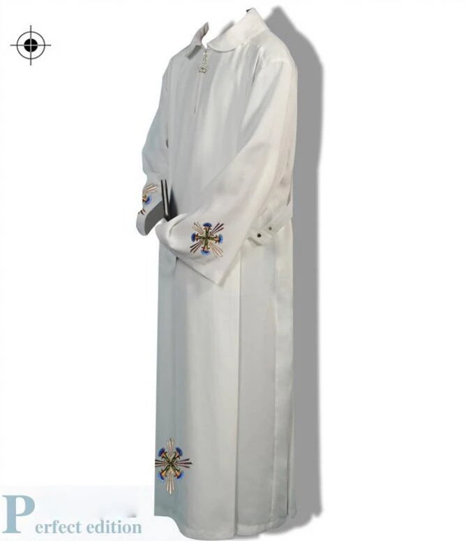 Priest clothing religious costume Roman Catholic priest father great white Catholic costume Church Gown Robe
Priest clothing religious costume Roman Catholic priest father great white Catholic costume Church Gown Robe