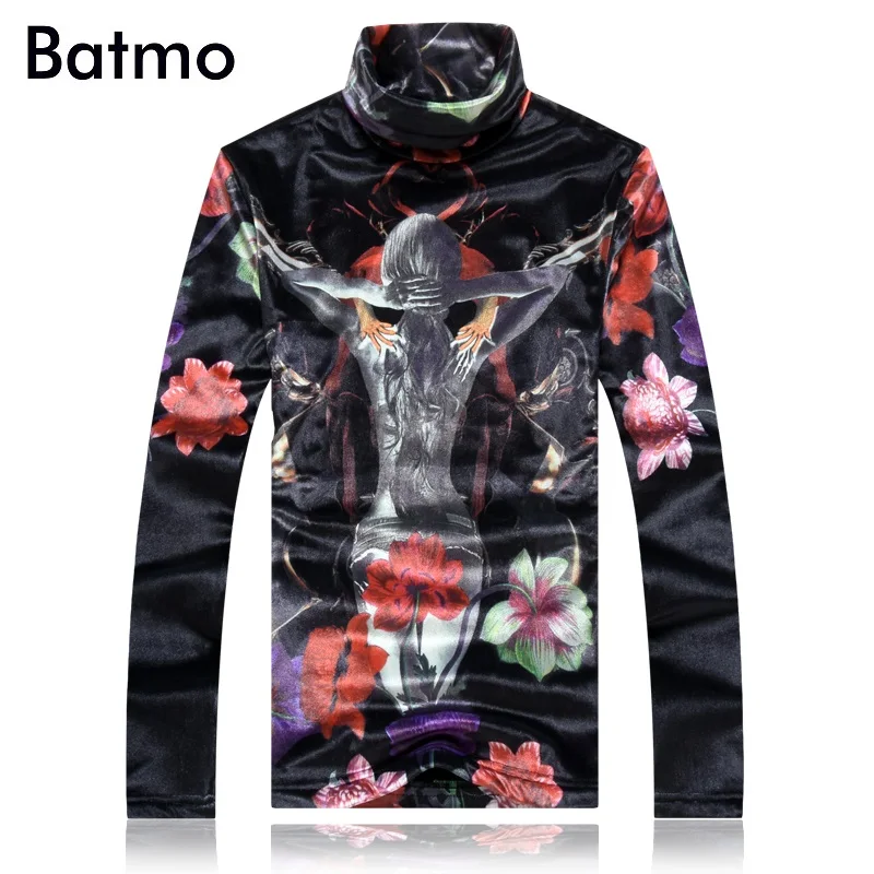 BATMO 2018 new arrival winter high quality velour printed thrtleneck thicked t-shirts men,men's casual t-shirt plus-size 5250
BATMO 2018 new arrival winter high quality velour printed thrtleneck thicked t-shirts men,men's casual t-shirt plus-size 5250