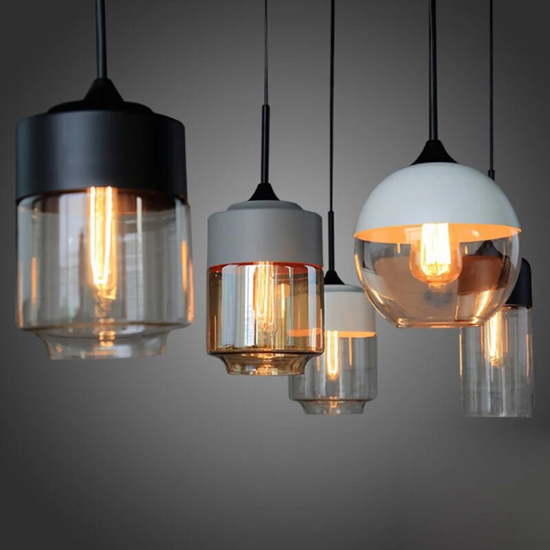 White & black modern Nordic loft Glass Chandelier American retro bar restaurant hanging lamp room personality decor lighting
White & black modern Nordic loft Glass Chandelier American retro bar restaurant hanging lamp room personality decor lighting