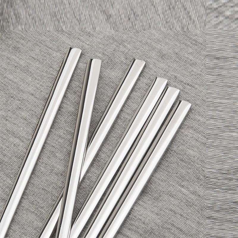 one pair(2pcs) 304# Stainless steel chopsticks solid not hollow Barbecue tableware flat
one pair(2pcs) 304# Stainless steel chopsticks solid not hollow Barbecue tableware flat