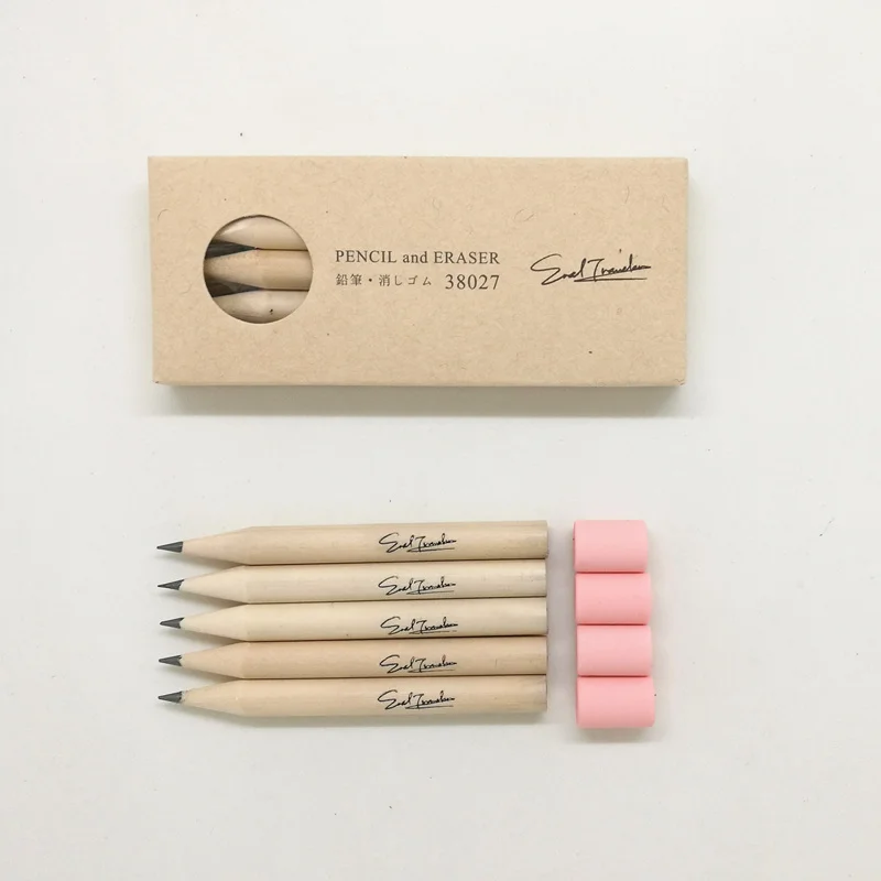 (ET)ERAL Traveler's brass pencil's replacement. Five pencils and four erasers in a packs.It's an accessory standby. Child studen
(ET)ERAL Traveler's brass pencil's replacement. Five pencils and four erasers in a packs.It's an accessory standby. Child studen