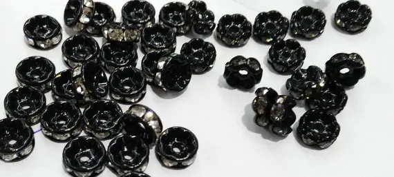 200pcs 4 -12mm Micro Pave Crystal spacer Beads Brass Rondelle Pinwheel Buttone brozne Rose gold silver black jet mixed Findings
200pcs 4 -12mm Micro Pave Crystal spacer Beads Brass Rondelle Pinwheel Buttone brozne Rose gold silver black jet mixed Findings
