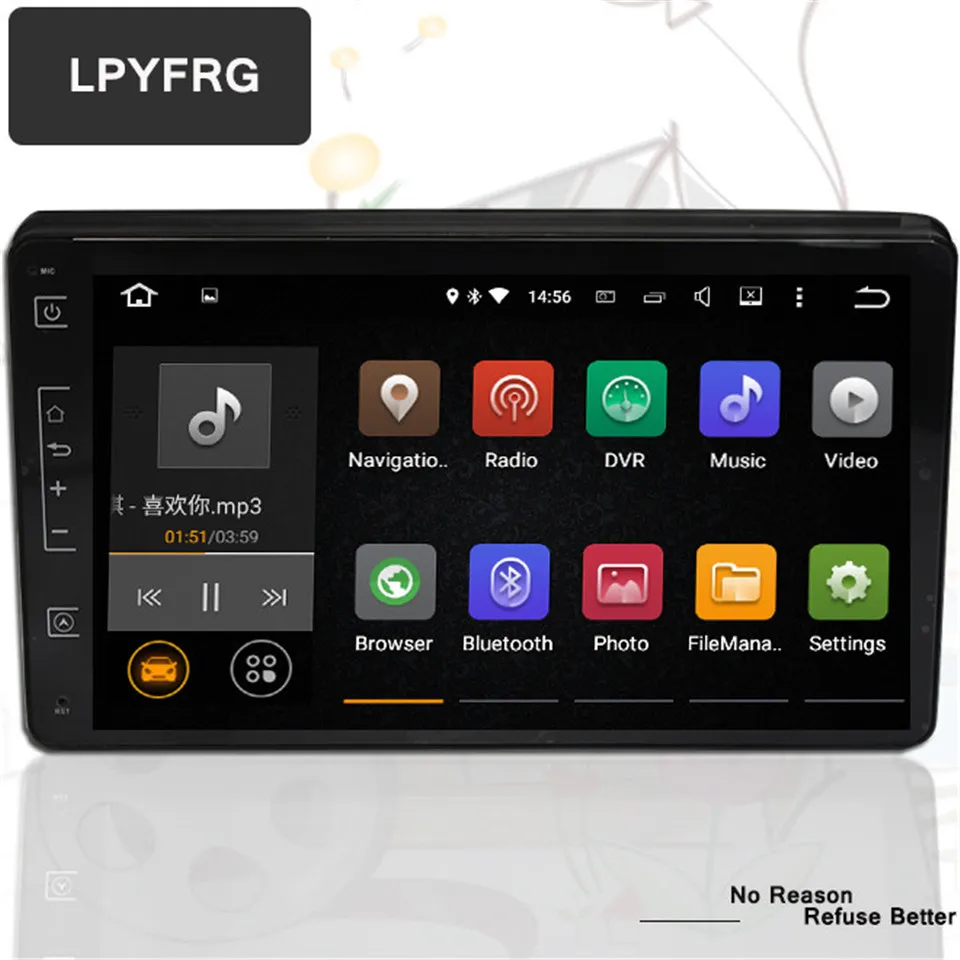 Автомагнитола 1024*600 2 din 9 " android 10 0 DVD GPS для Toyota Auris INNOVA Fortuner 2015 2016 17 Bluetooth 4G головное