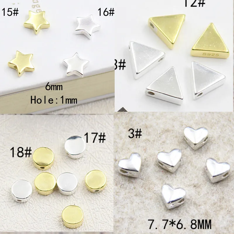 10 pcs High quality Silver color Love Heart star Shape Charm Beads Fit Bracelet Original Silver Jewelry
10 pcs High quality Silver color Love Heart star Shape Charm Beads Fit Bracelet Original Silver Jewelry