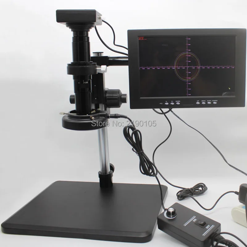 HDMI VGA HD 1080P Dual Output Industrial Microscope Measurement Camera 10X-200X C-mount Lens Fine-tuning Bracket 10-inch Monito
HDMI VGA HD 1080P Dual Output Industrial Microscope Measurement Camera 10X-200X C-mount Lens Fine-tuning Bracket 10-inch Monito