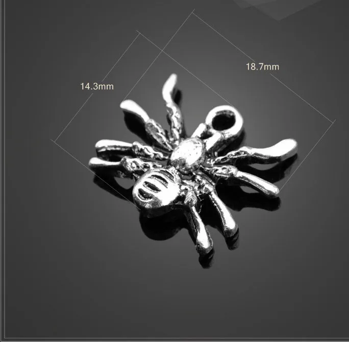 10 Pieces/Lot 14.3*18.7mm Antique Silver Plated metal insect charms spider charm pendants for jewelry making
10 Pieces/Lot 14.3*18.7mm Antique Silver Plated metal insect charms spider charm pendants for jewelry making