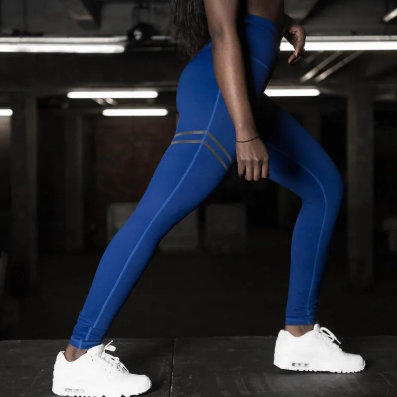 Mesh Pattern Print Leggings fitness For Women Sporting Workout Leggins Elastic Slim Black White Pants Jeggings 5006 | Женская одежда