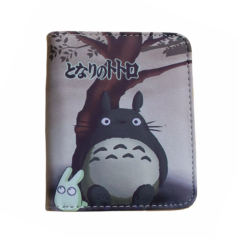Модный женский короткий кошелек Totoro из искусственной кожи с застежкой