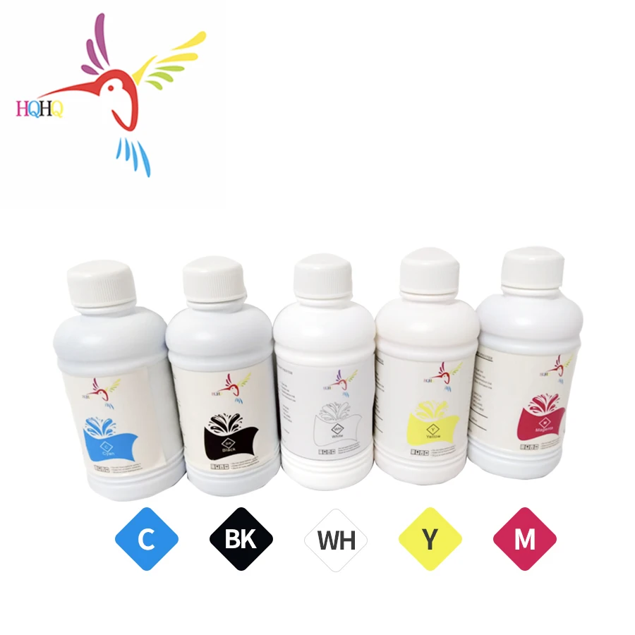 DTG Textile Pigment Ink 5x500ml Bottle for Epson L300 L800 L801 L805 L1800 T50 R290 4000 4800 7400 7600 7800 7880 Printer
DTG Textile Pigment Ink 5x500ml Bottle for Epson L300 L800 L801 L805 L1800 T50 R290 4000 4800 7400 7600 7800 7880 Printer