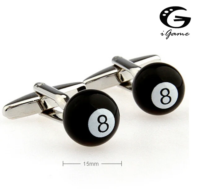 iGame Snooker Cuff Links Hotsale Black Color 8 Quality Brass Material Free Shipping
iGame Snooker Cuff Links Hotsale Black Color 8 Quality Brass Material Free Shipping