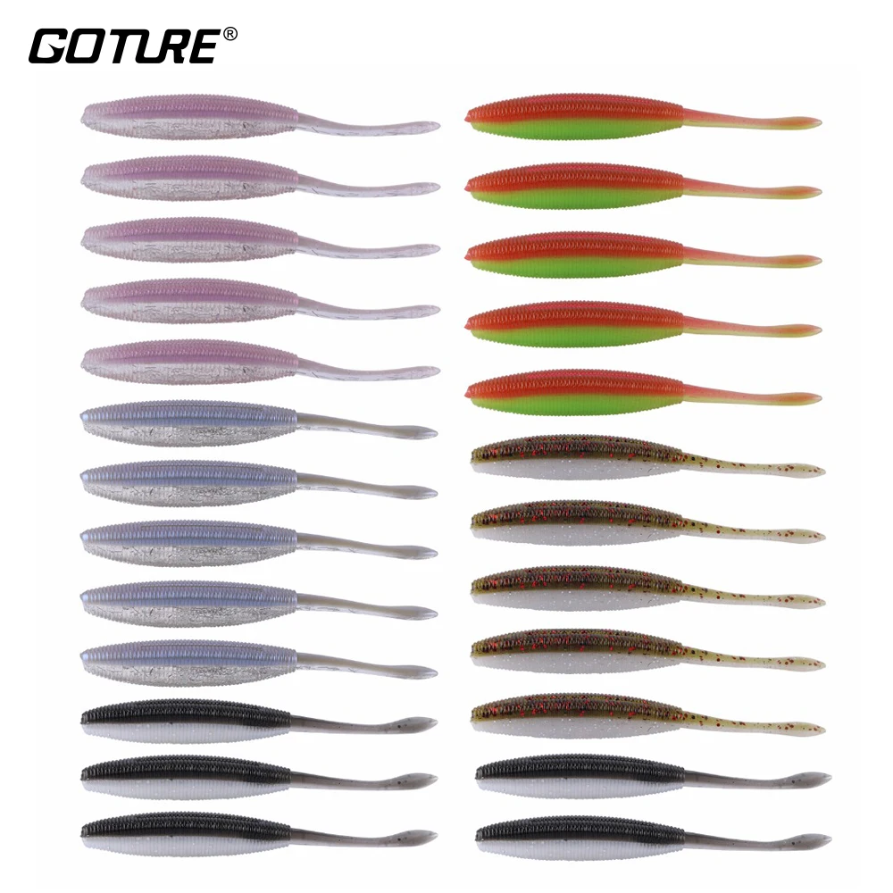 Goture 25 Pieces 4.7G 10CM Soft Fishing Lure Worms 5 Different Colors Swim bait For Jig Head,Wacky Or No Sinker Lure Fishing
Goture 25 Pieces 4.7G 10CM Soft Fishing Lure Worms 5 Different Colors Swim bait For Jig Head,Wacky Or No Sinker Lure Fishing