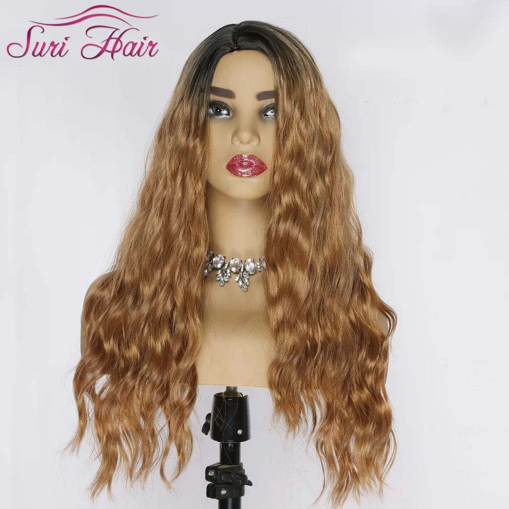 Suri Hair Synthetic Wigs For women Ombre blond wig black root no bangs Heat Resistant long Body Wave Wig soft Cosplay fake hair
Suri Hair Synthetic Wigs For women Ombre blond wig black root no bangs Heat Resistant long Body Wave Wig soft Cosplay fake hair