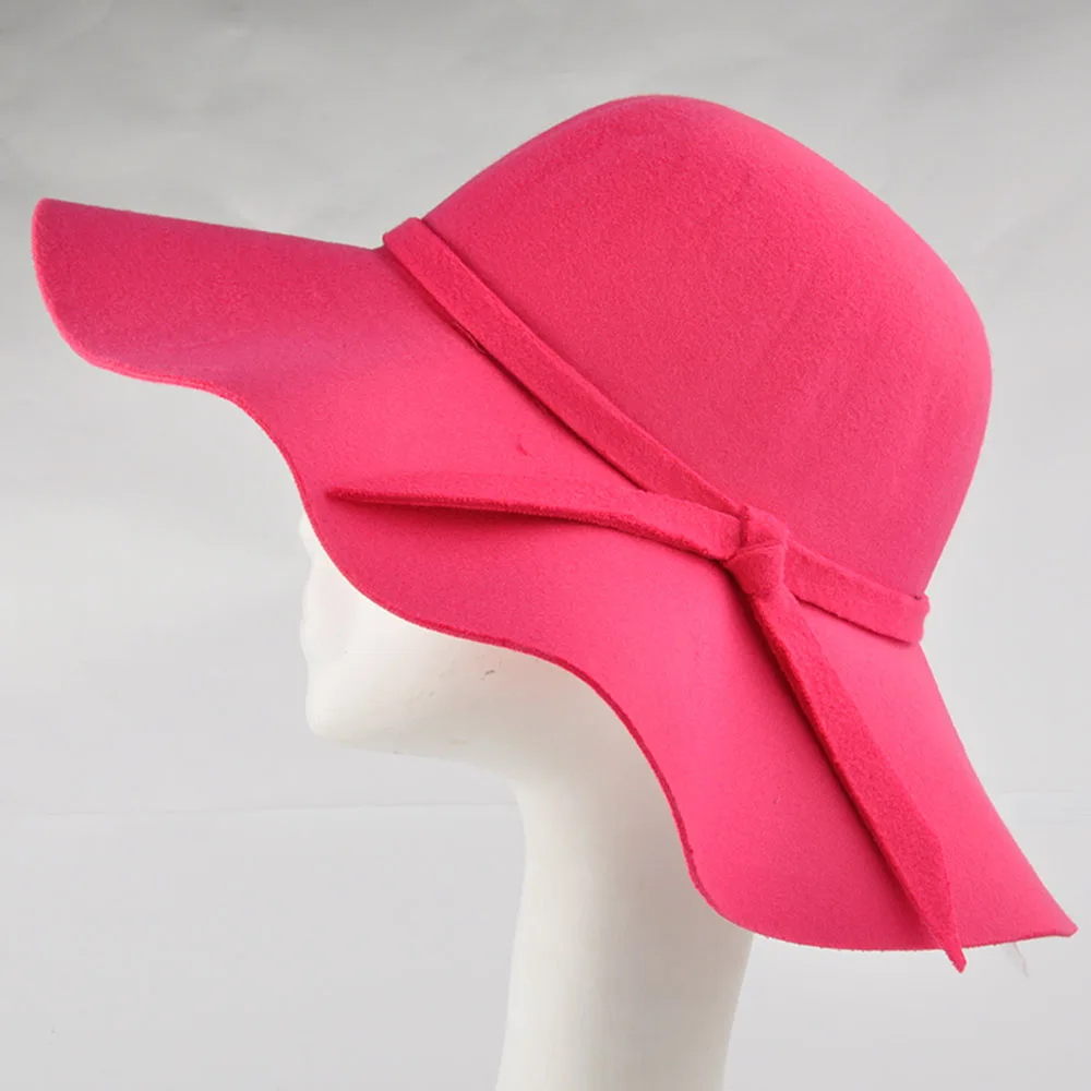 1 Pcs Hot Fashion Women's Lady with Wide Brim Wool Felt Bowler Fedora Hat Floppy Cloche Sun Beach Bowknot Cap 6 Color
1 Pcs Hot Fashion Women's Lady with Wide Brim Wool Felt Bowler Fedora Hat Floppy Cloche Sun Beach Bowknot Cap 6 Color