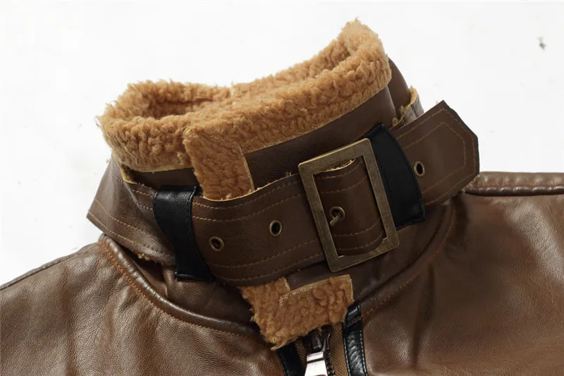 Autumn and winter men's leather jacket retro motorcycle warm plus velvet PU leather jacket Windproof coat Bomber jacket
Autumn and winter men's leather jacket retro motorcycle warm plus velvet PU leather jacket Windproof coat Bomber jacket