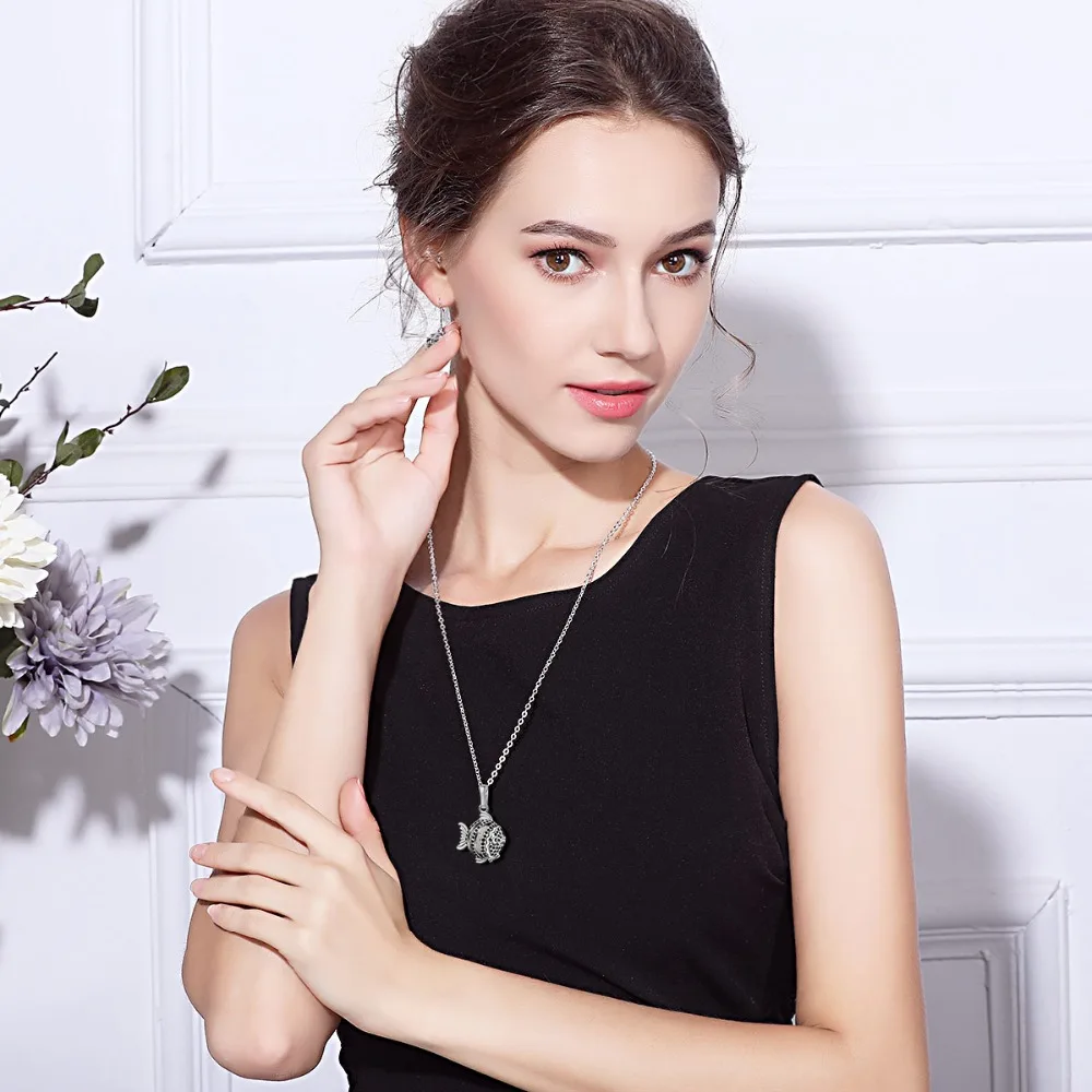 Eudora 16 gold sea fish Cage Aromatherapy Diffuser Necklace Lava Locket Lava stone Pendant for Mother Birthday Gift Jewelry K99
Eudora 16 gold sea fish Cage Aromatherapy Diffuser Necklace Lava Locket Lava stone Pendant for Mother Birthday Gift Jewelry K99