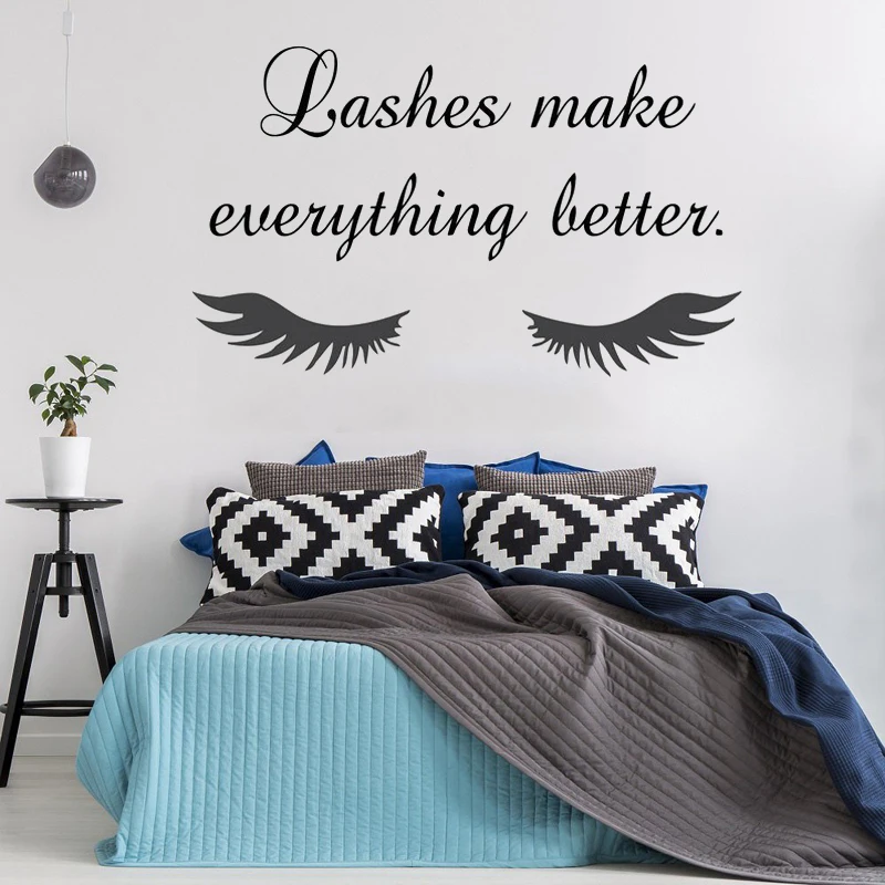 High Quality Eye Eyelashes Lashes Wall Stickers Beauty Salon Quotes Interior Mural Girls Extensions Eyebrows Brows Decals ZW499
High Quality Eye Eyelashes Lashes Wall Stickers Beauty Salon Quotes Interior Mural Girls Extensions Eyebrows Brows Decals ZW499
