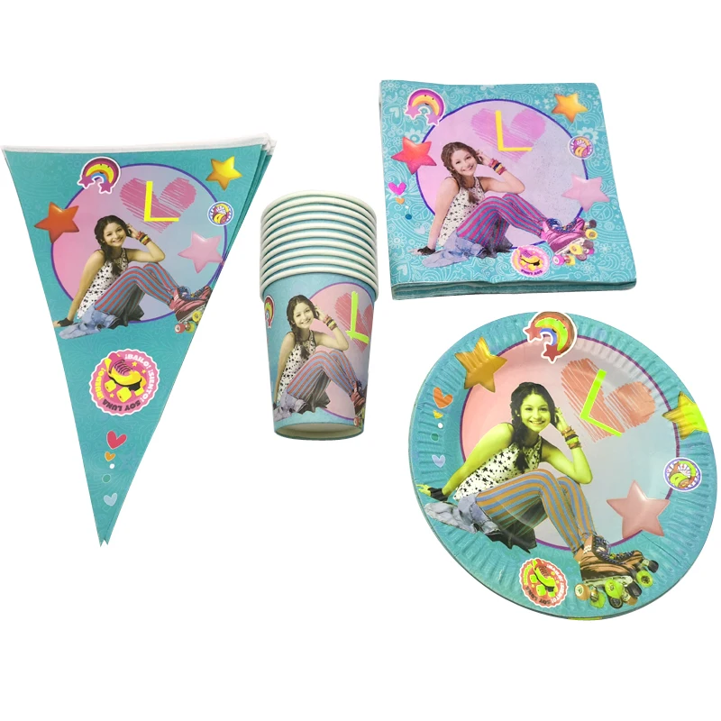 80PC Soy Luna Theme Plates Cups Baby Shower Decoration Kids Girls Banner Tableware Set Happy Birthday Events Party Flags Napkins
80PC Soy Luna Theme Plates Cups Baby Shower Decoration Kids Girls Banner Tableware Set Happy Birthday Events Party Flags Napkins