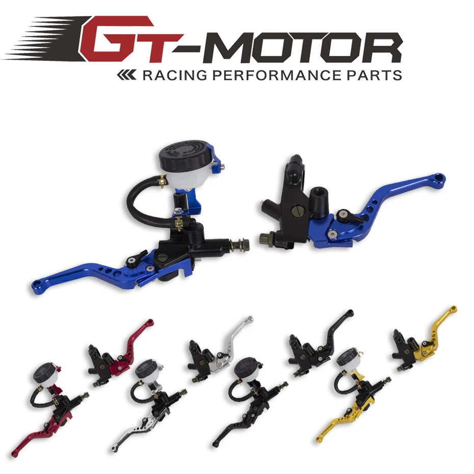 GT Motor - Universal Adjustable Motorcycle Brake Clutch Levers Master Cylinder Hydraulic Reservoir Set For Honda
GT Motor - Universal Adjustable Motorcycle Brake Clutch Levers Master Cylinder Hydraulic Reservoir Set For Honda