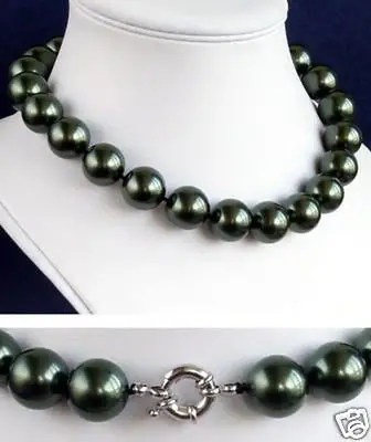 12mm Natural south sea black shell pearl necklace 18" AAA style Fine Noble real Natural free shipping
12mm Natural south sea black shell pearl necklace 18" AAA style Fine Noble real Natural free shipping
