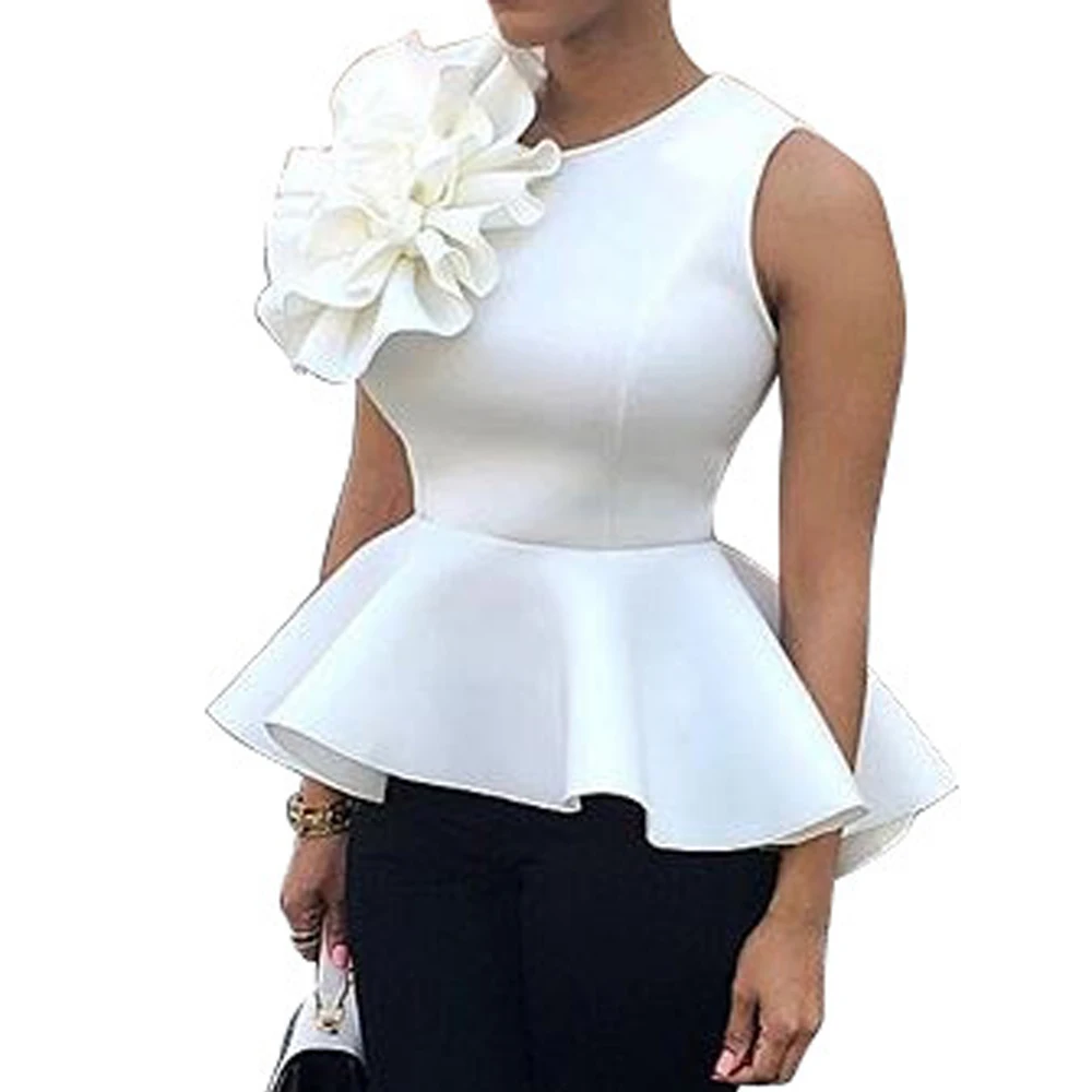 2018 Women Fashion Summer O-Neck Sleeveless Ruffles Flouncing Asymmetric Hem Slim Tops Blouse
2018 Women Fashion Summer O-Neck Sleeveless Ruffles Flouncing Asymmetric Hem Slim Tops Blouse