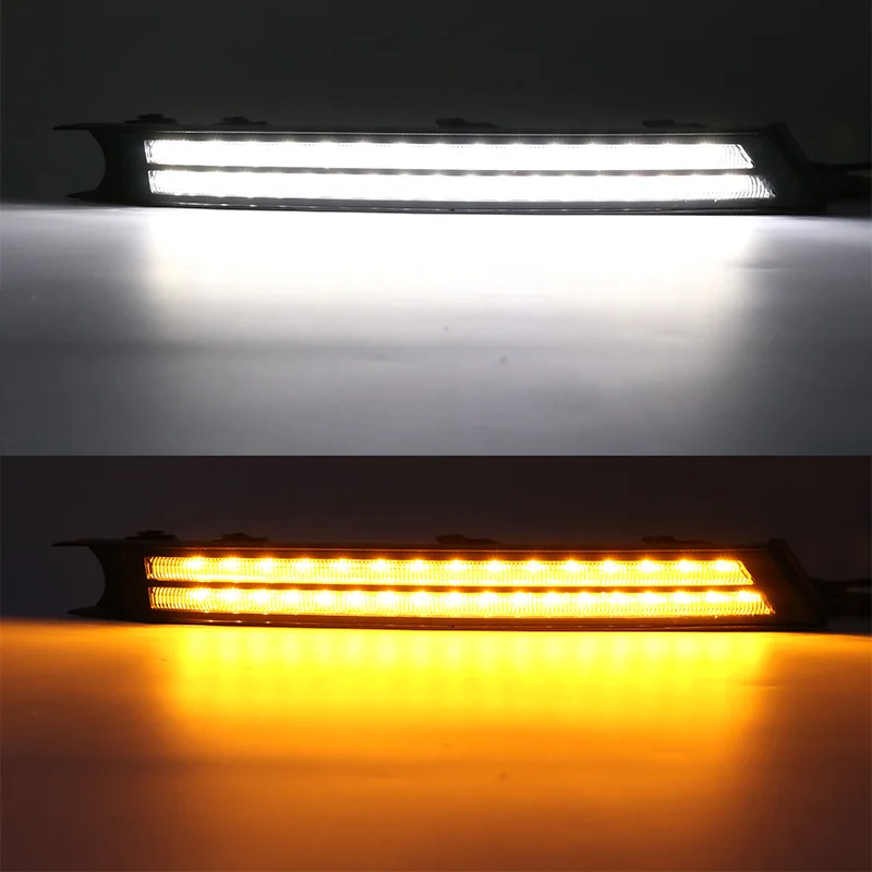 Car DRL For Mazda cx-5 cx5 cx 5 2018 2017 Turn Signal and dimming style Relay 12V LED Daytime Running Light Fog Lamp Decoration |