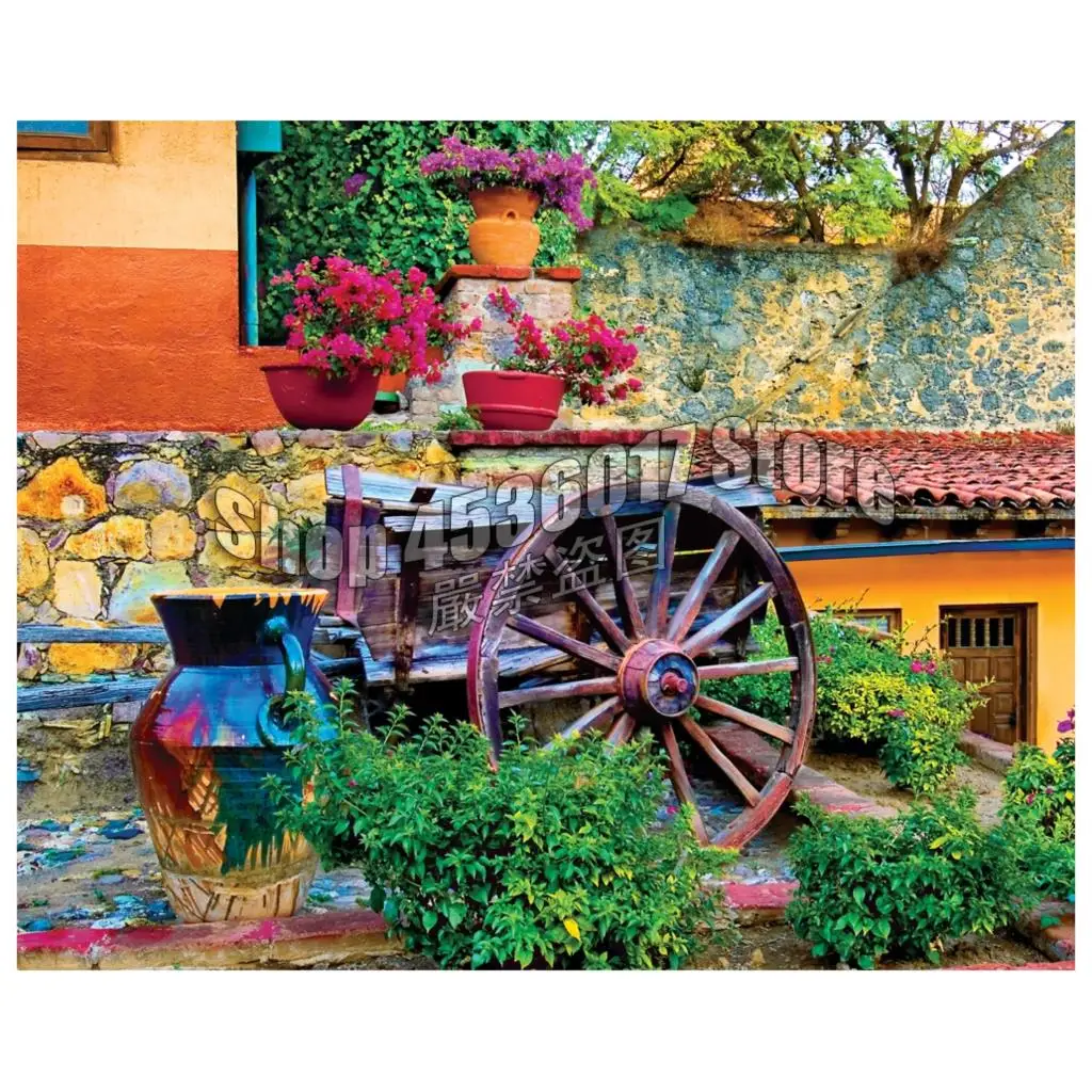 Diamond Mosaic Colorful Courtyard Full Diy Diamond Painting Gardening Flower Diamond Embroidery Home Decoration Cross Stitch Kit
Diamond Mosaic Colorful Courtyard Full Diy Diamond Painting Gardening Flower Diamond Embroidery Home Decoration Cross Stitch Kit