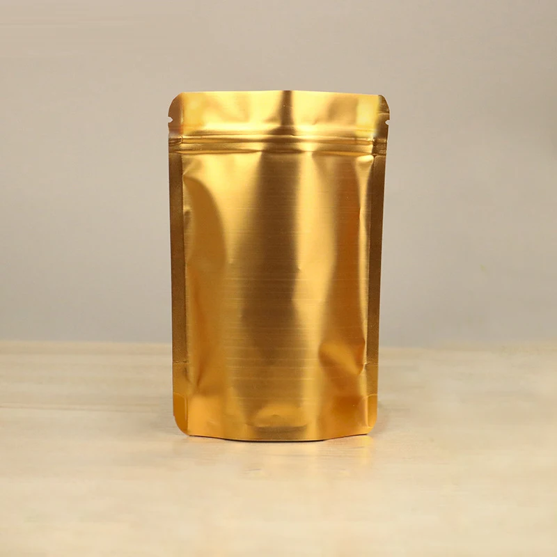 Many Sizes 50pcs Food Tea Coffee Storage Zip Bag Heat Sealable Gold Aluminum Foil Stand Up Zip Lock Packaging Bags Pouches
Many Sizes 50pcs Food Tea Coffee Storage Zip Bag Heat Sealable Gold Aluminum Foil Stand Up Zip Lock Packaging Bags Pouches