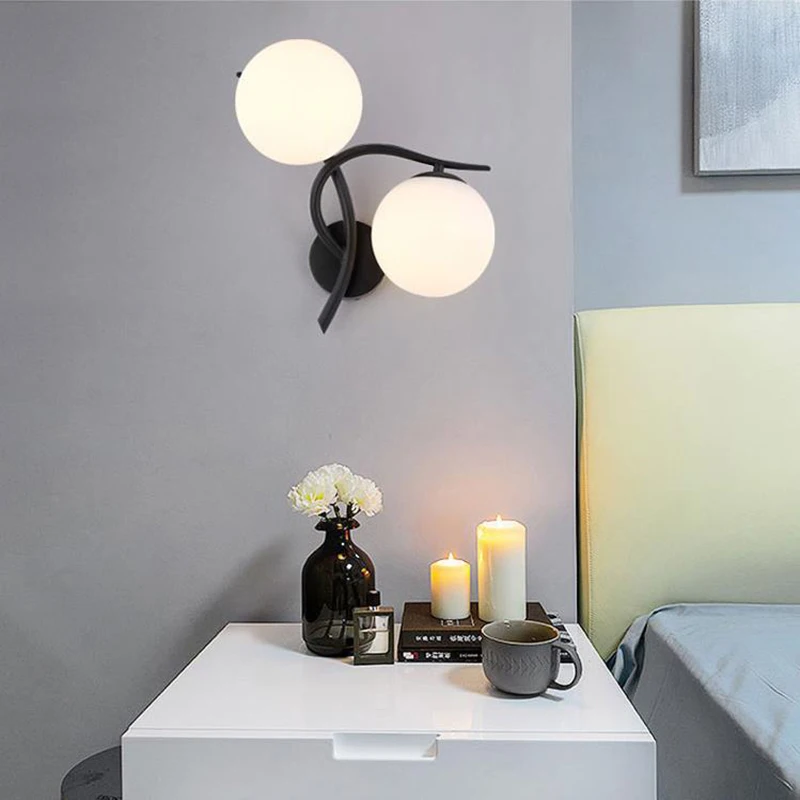 European iron wall lamps Cottage frosted glass wall sconces simple home lighting fixture bedroom parlor decorative wall lights
European iron wall lamps Cottage frosted glass wall sconces simple home lighting fixture bedroom parlor decorative wall lights