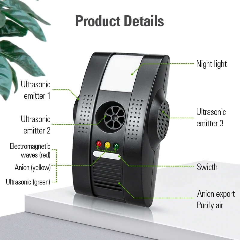 Free Shipping Plug Rodent Electronic pest control reject magnetic Ultrasonic mosquito mouse rat fly spider repellent repeller
Free Shipping Plug Rodent Electronic pest control reject magnetic Ultrasonic mosquito mouse rat fly spider repellent repeller