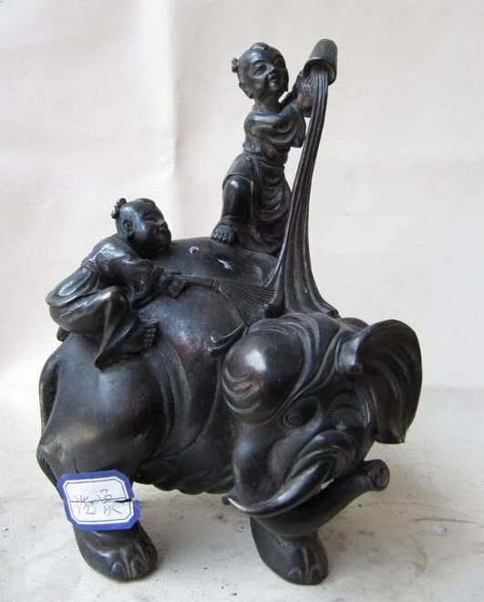 song voge gem S1379 China Pure Copper Bronze Feng Shui Two Boys bathe cleansing elephant God Statue
song voge gem S1379 China Pure Copper Bronze Feng Shui Two Boys bathe cleansing elephant God Statue