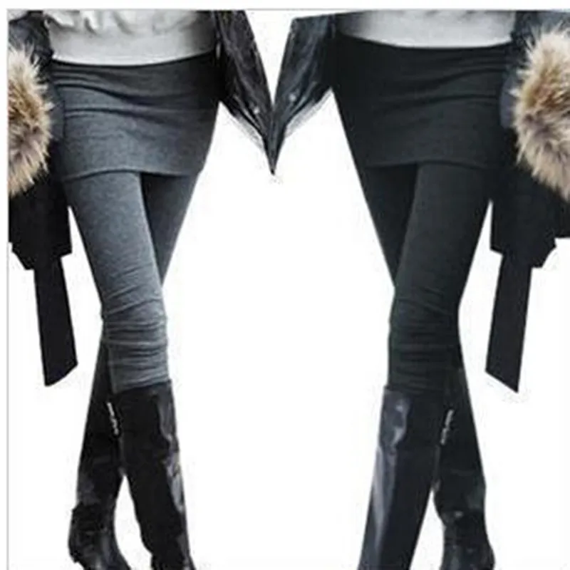 One Piece Women Skirt Leggings Autumn Fashion Solid Footless Legging Skirt With Pants Skinny Boot Pants Casual Wear KZ-002
One Piece Women Skirt Leggings Autumn Fashion Solid Footless Legging Skirt With Pants Skinny Boot Pants Casual Wear KZ-002
