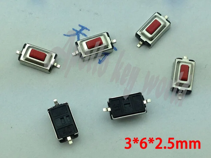 SMD MICRO SWITCH TACTILE PUSH BUTTON FOR OPEL VECTRA BMW PEUGEOT 206 207 RENAULT REMOTE KEY (3*6*2.5) 200PCS/LOT
SMD MICRO SWITCH TACTILE PUSH BUTTON FOR OPEL VECTRA BMW PEUGEOT 206 207 RENAULT REMOTE KEY (3*6*2.5) 200PCS/LOT