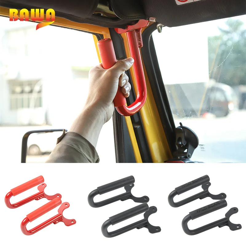 BAWA Armrests for Jeep Wrangler TJ 1997-2006 Second Generation Metal Roof Top Handle Accessories for Jeep Wrangler TJ
BAWA Armrests for Jeep Wrangler TJ 1997-2006 Second Generation Metal Roof Top Handle Accessories for Jeep Wrangler TJ