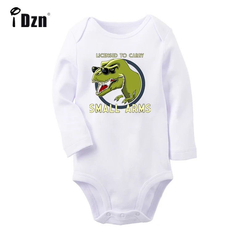 Funny T Rex Licensed To Carry Small Arms Newborn Baby Boys Girls Outfits Jumpsuit Print Infant Bodysuit Clothes 100% Cotton Sets
Funny T Rex Licensed To Carry Small Arms Newborn Baby Boys Girls Outfits Jumpsuit Print Infant Bodysuit Clothes 100% Cotton Sets
