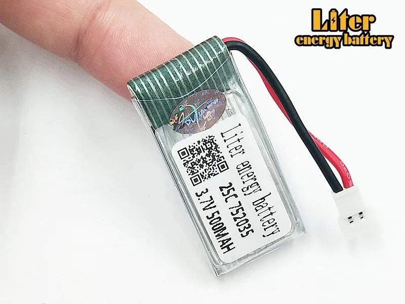 20 шт./лот 3,7 V 500mAh Lipo батарея Hubsan H107D FY310B m62R Di Feida DFD F180 RC вертолет 752035 XH вилка 25C
20 шт./лот 3,7 V 500mAh Lipo батарея Hubsan H107D FY310B m62R Di Feida DFD F180 RC вертолет 752035 XH вилка 25C
