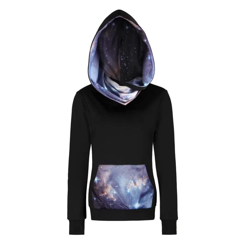 Autumn Winter Long Sleeve Women Sweatshirt 3D Galaxy Space Print Hooded Jumper With Pocket Pullover Plus Size Hoodies
Autumn Winter Long Sleeve Women Sweatshirt 3D Galaxy Space Print Hooded Jumper With Pocket Pullover Plus Size Hoodies