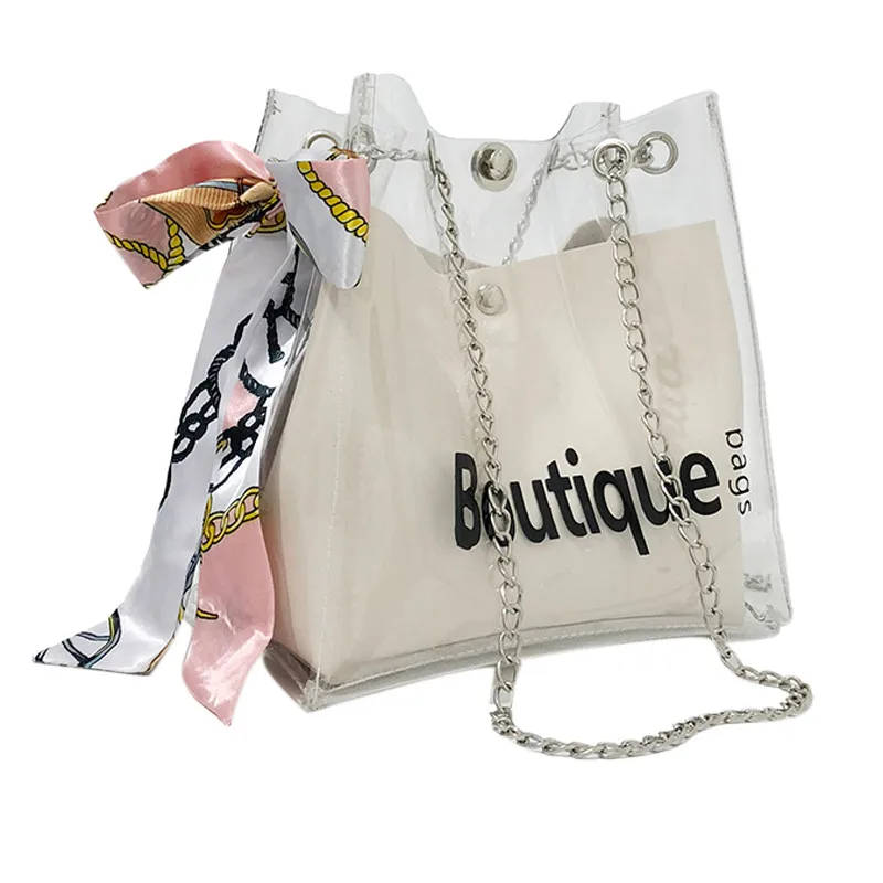 ISHOWTIENDA прозрачная завязка для девочек Милая композитная сумка Горячая женская